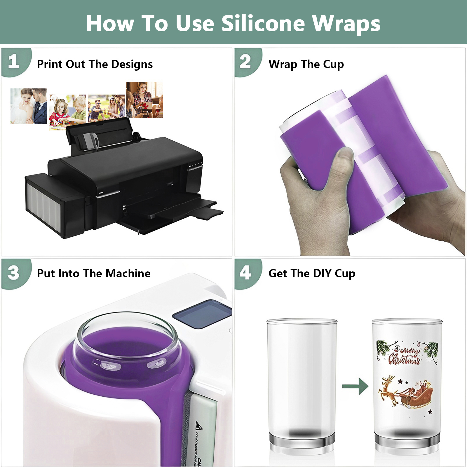 3Pcs Sublimation Tumbler Wrap  - Commercial Printing Press review and price