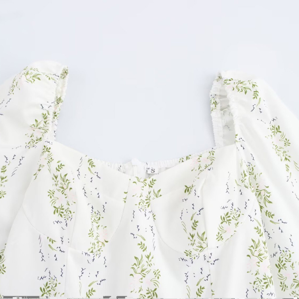 Spring Autumn Print Long Dress - Printing Qc review and price