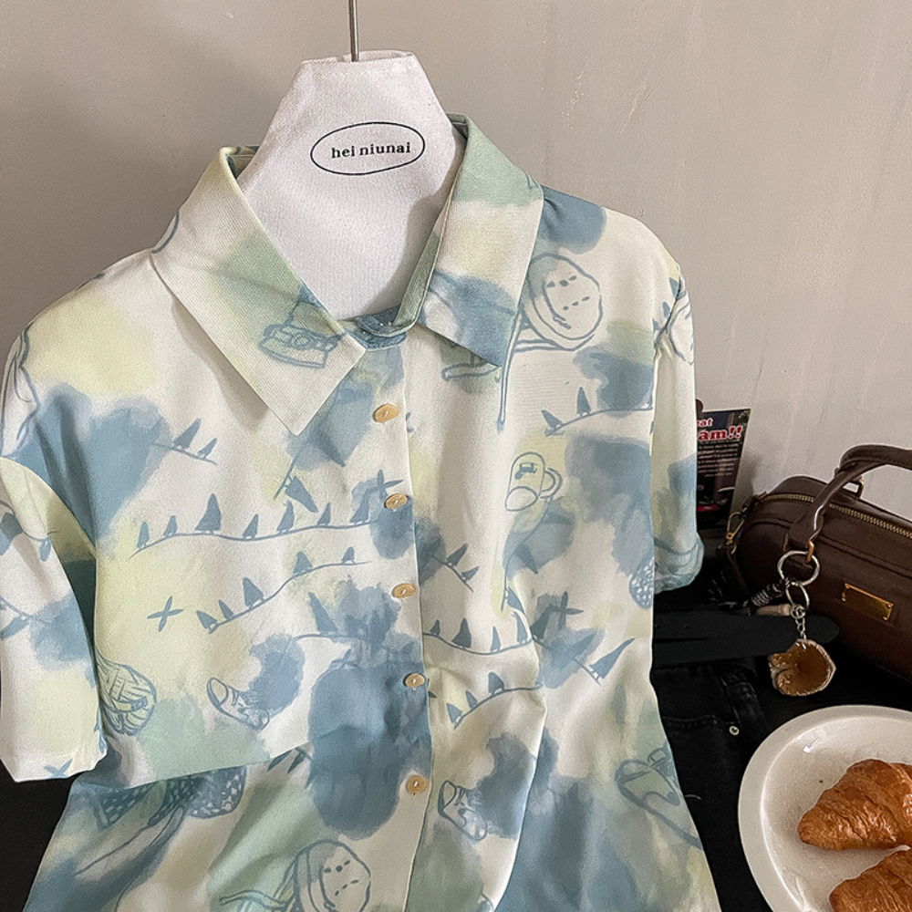 Women Summer Casual Print Shir - Printing Qc review and price