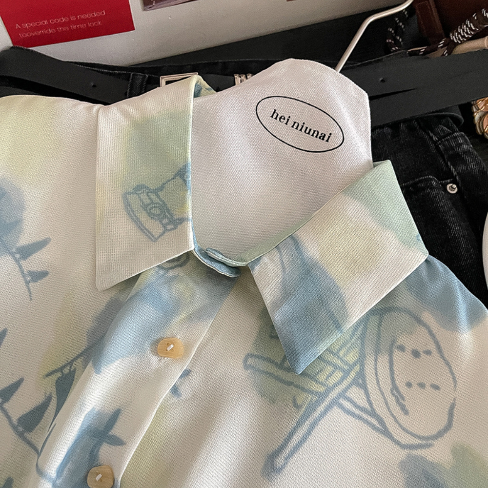 Women Summer Casual Print Shir - Printing Qc review and price