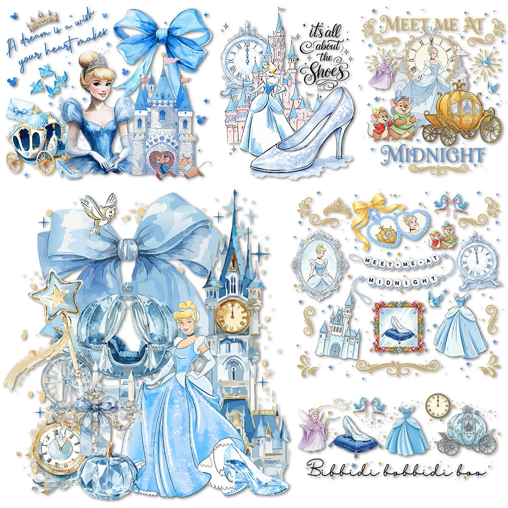 Cinderella Crystal shoes Iron  - Printable Heat Transfer Vinyl review and price