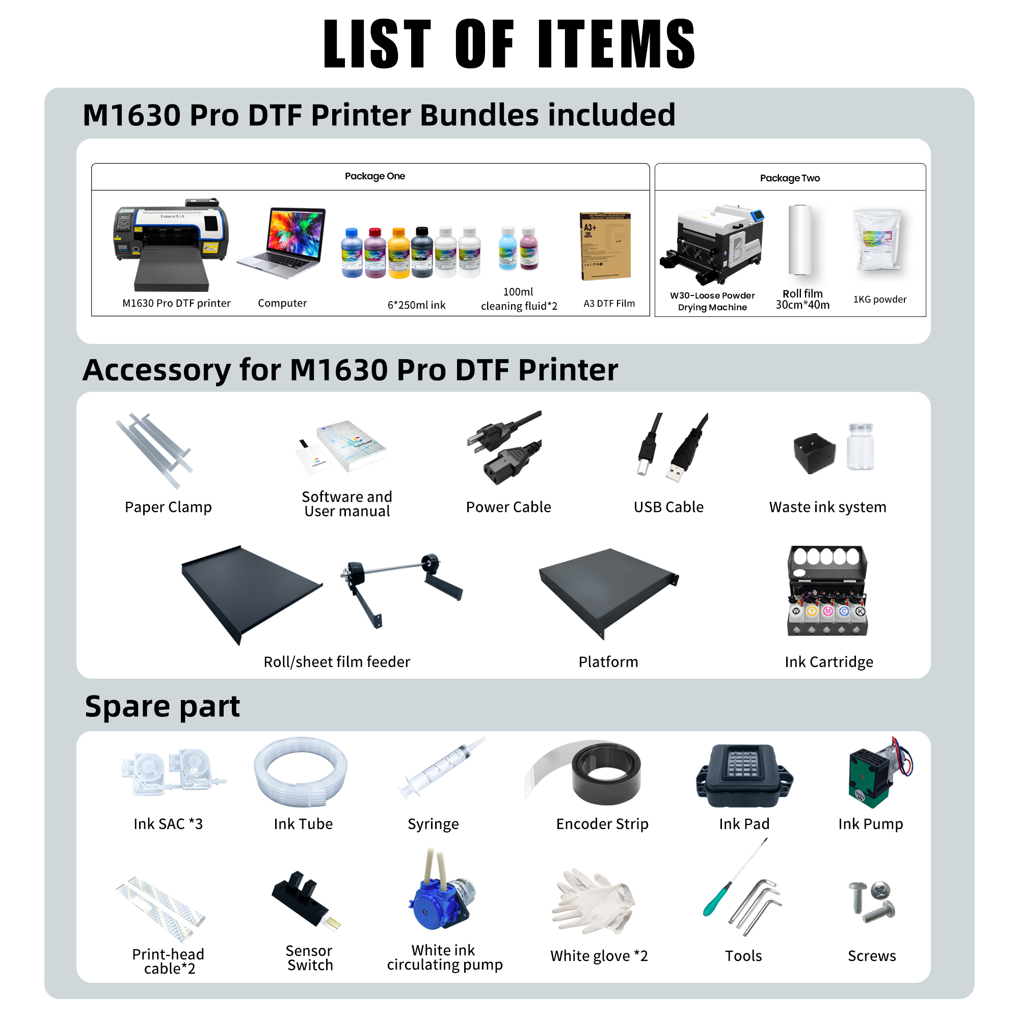 Lancelot A3 M1630 Pro DTF Prin - Commercial Dtf Printing review and price