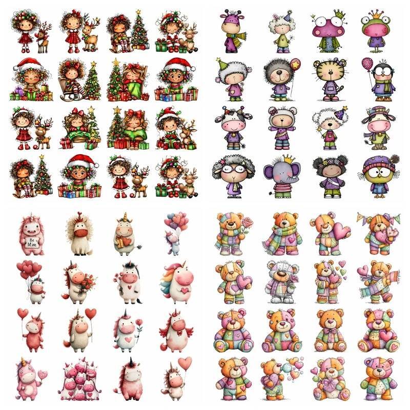 Christmas Little Girl Bear set - Printable Heat Transfer Vinyl review and price