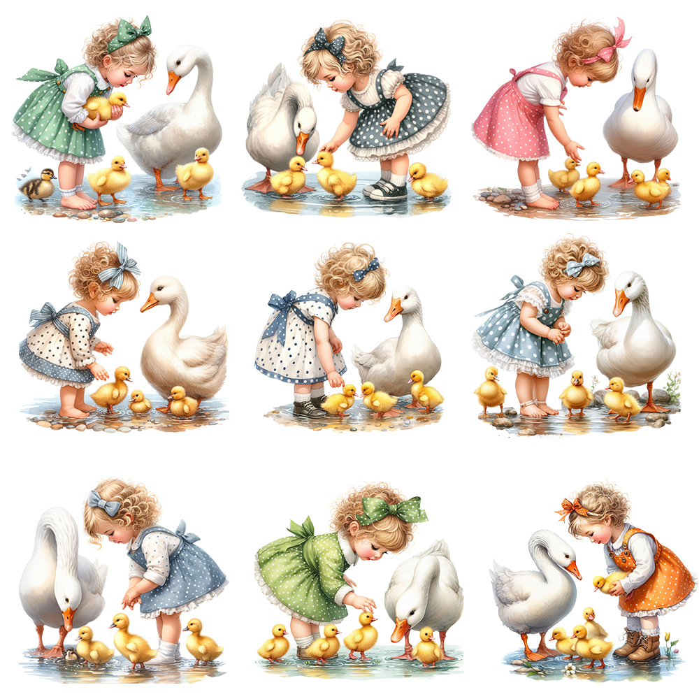 20cm Cartoon Rural Style Girl  - Printable Heat Transfer Vinyl review and price