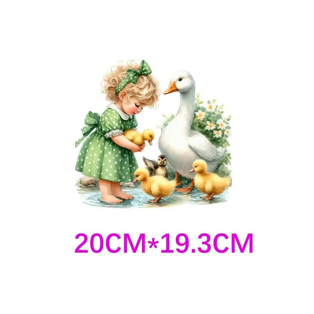 20cm Cartoon Rural Style Girl  - Printable Heat Transfer Vinyl review and price