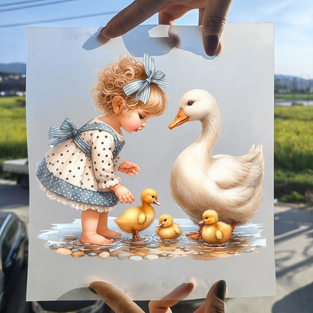 20cm Cartoon Rural Style Girl  - Printable Heat Transfer Vinyl review and price