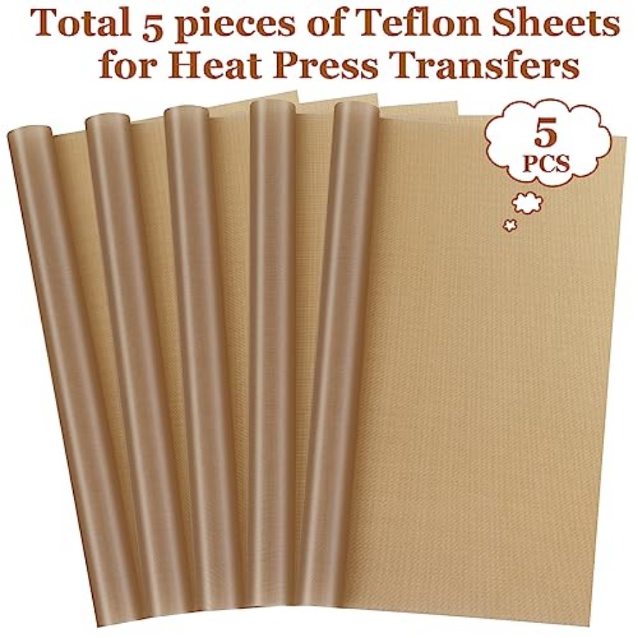 5 Pack Teflon Sheet for Heat P - Heat Press Teflon Sheet review and price