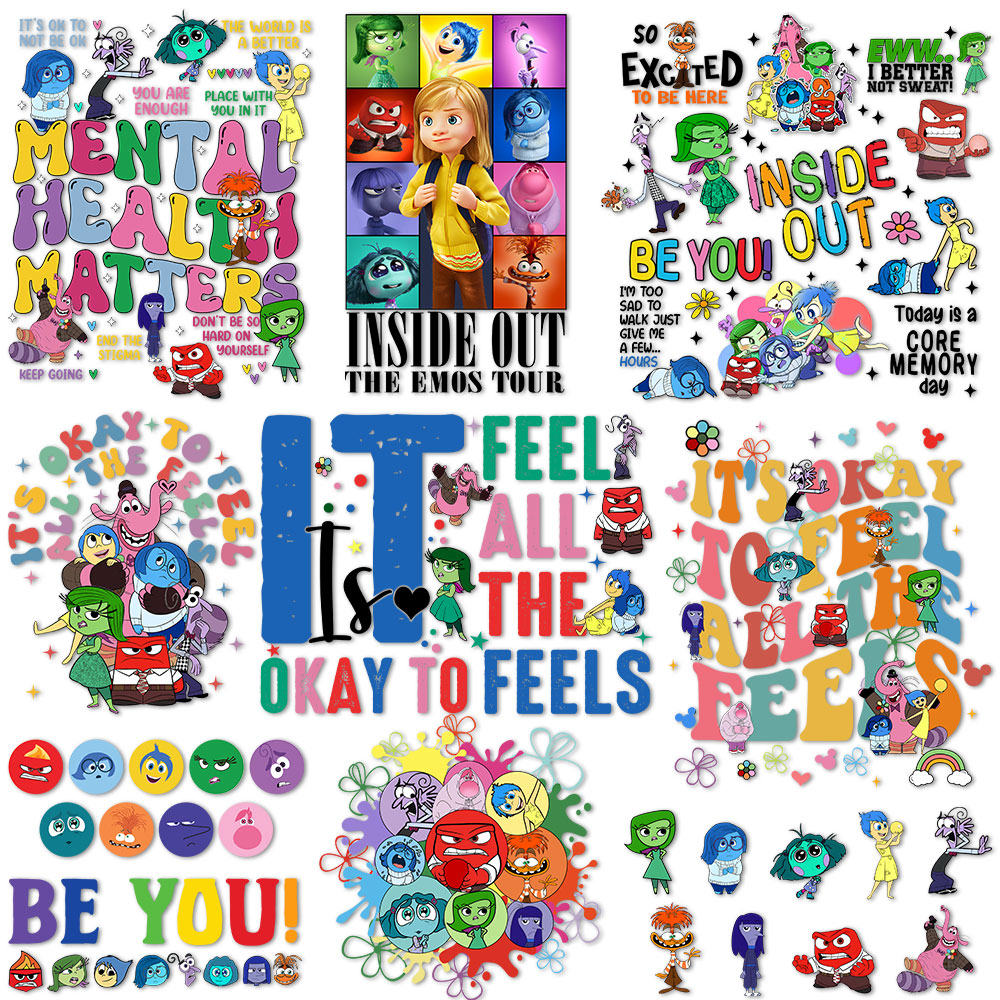 Inside Out Iron on Decals for  - Printable Heat Transfer Vinyl review and price